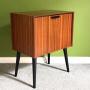 Mid Century Teak Vinyl Record Cabinet by Bryants