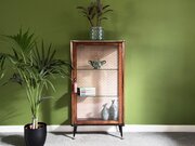 Mid Century Vintage Display/China Cabinet With Key