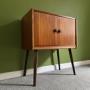Mid Century Vinyl Record Cabinet in Teak
