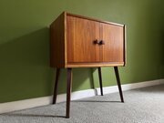 Mid Century Vinyl Record Cabinet In Teak
