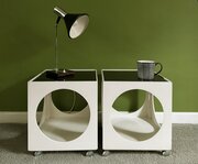 Pair of Mid Century 1970s Space Age Cube Tables