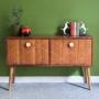 Mid Century Cabinet / Sideboard with Bureau & Drinks 