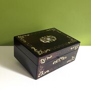 Victorian Rosewood Jewellery Box, Lock & Key