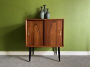 Vintage Vinyl Record Cabinet In Teak 