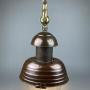 1930s Salvaged Holophane Copper Pendant Light