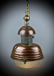 Sub-Zero Cool Copper Industrial Holophane Lamps