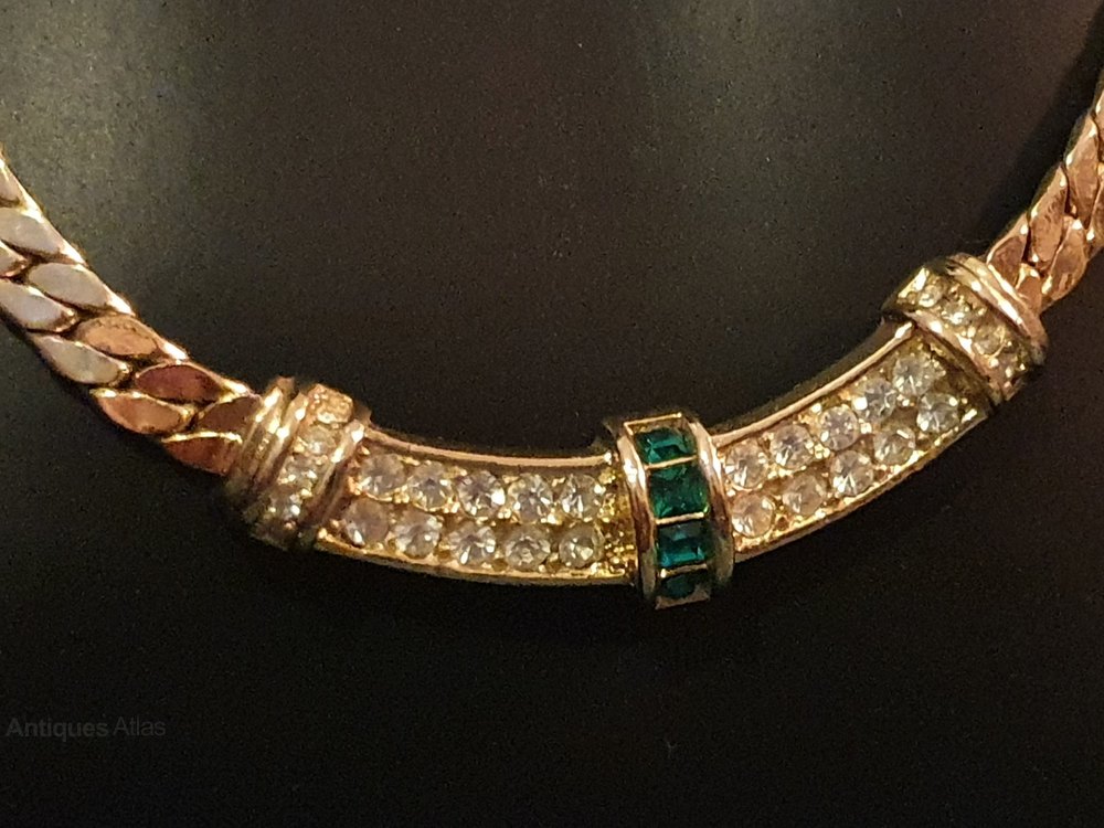 Antiques Atlas Vintage Christian Dior Necklace & Earrings Set