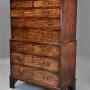 18thc Mahogany Chest On Chest Of Excellent Patina
