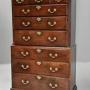 18thc Mahogany Chest On Chest With Superb Patina