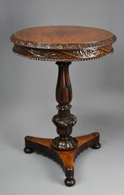 19thc Anglo Indian Padouk Circular Tilt Top Table