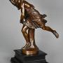19thc Barbedienne bronze figure of ‘Hippomenes’