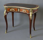 19thc Kingwood Kidney Shaped Ladies Writing Desk