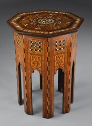 19thc Liberty & Co. Inlaid Moorish Octagonal Table