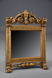 19thc Renaissance Style Giltwood Table Mirror