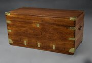 19thc Camphor Wood Travelling Trunk Of Good Patina