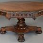 19thc oak library table in manner of R Bridgens