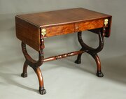 Early 19thc French Empire Mahogany Sofa Table