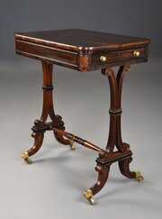 Exquisite Early 19thc Rosewood Occasional Table