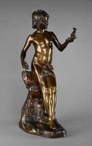 Fine Quality 19thc Bronze Of The ‘Goat Carver’