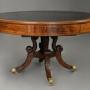 Fine quality Regency mahogany drum table