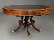 Fine Quality Regency Mahogany Drum Table