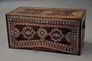 Highly Decorative Hardwood Inlaid Trunk