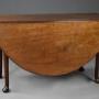 Large 18thc Walnut Drop Leaf Table Of Faded Patina