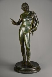 Large Grand Tour Bronze Of Narcissus Or Bacchus