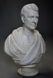 Large Fine Quality Marble Bust Of James Loch MP
