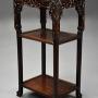 Late 19thc Chinese hardwood pot stand or table