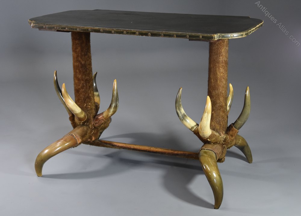 Late 19thc Highly Decorative Unusual German Cow Horn Table Antiques Atlas - Antique German Coffee Table Late 19thc Highly Decorative Unusual German Cow Horn Table Antiques Atlas - Antique German Coffee Table