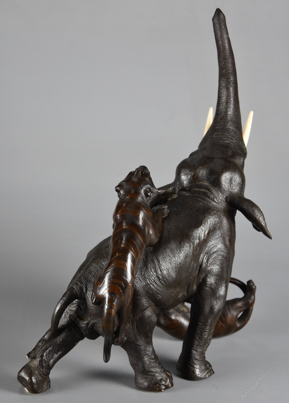 Antiques Atlas Meiji Japanese Bronze Elephant & Bronze Group