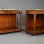 Pair of 19thc French Empire style console tables