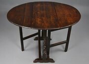 Rare 17thc oak gateleg table of small proportions
