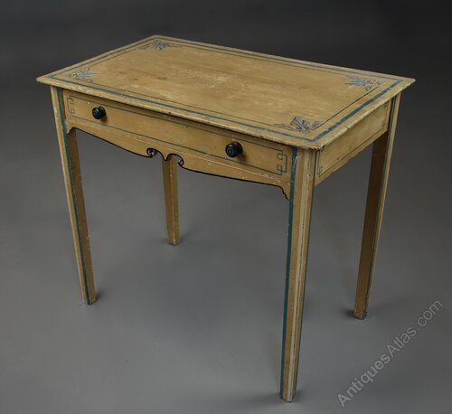 Rare 19thc Pine Side Table With Original Paintwork as304a2191 / LVS1421 ...