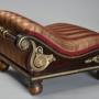 Regency foot stool in manner of Matthew Gregson