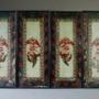 Set Of Twelve Late 18thc Naively Painted Panels