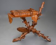 Superb 19thc Italian Carved Pine Grotto Work Table