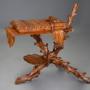 Superb 19thc Italian carved pine Grotto work table