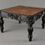 Superb quality 19thc Ceylonese ebony footstool