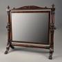 Superb quality 19thc Regency mahogany table mirror
