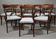 Superb Set Of Eight Regency Mahogany Dining Chairs