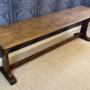 Large Oak Refectory Table 