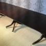 Dining table  triple pedestal