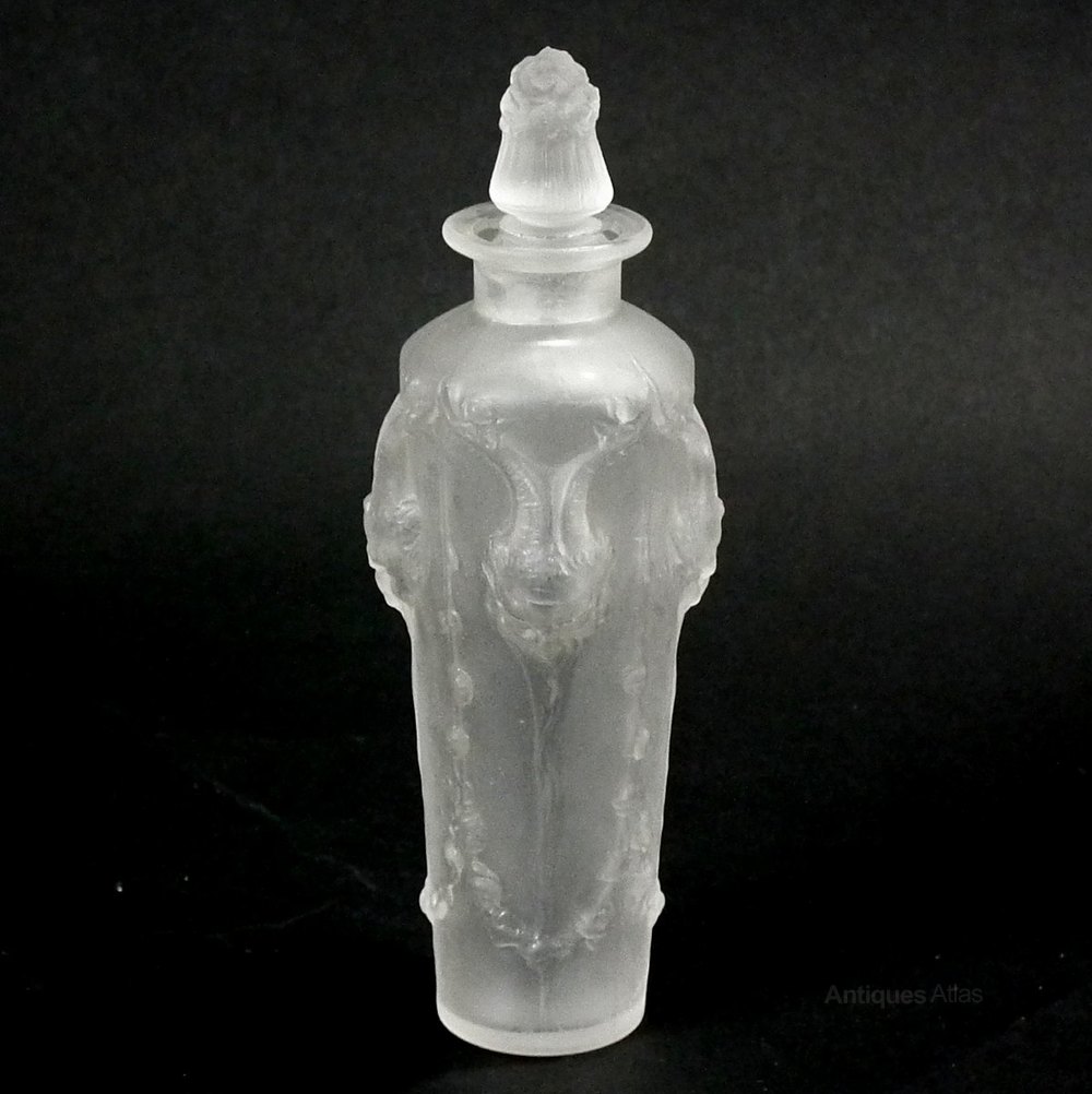 Antiques Atlas Rene Lalique Frosted Glass 'Pan' Perfume Bottle