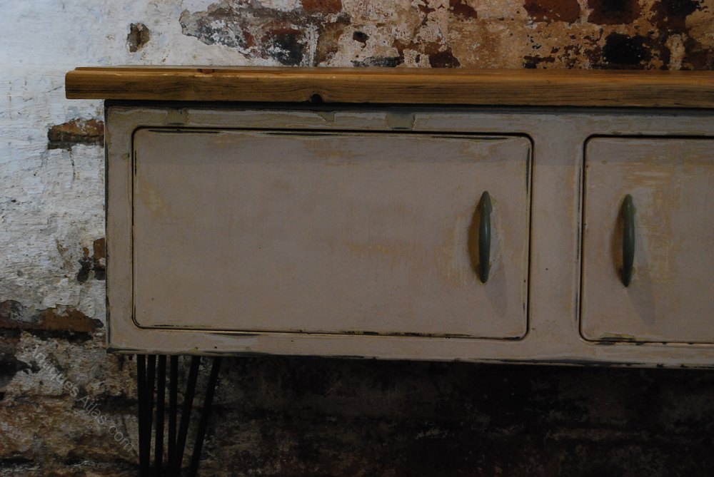 Antiques Atlas Vintage Kitchen Unit / Kitchen Table / Lounge Table