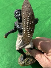 Antique Zulu Metal Figure 