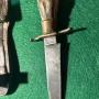 Hunting knife  hoof handle