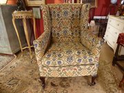 Fine Quality Late Victorian Wing Armchair.  C1900.