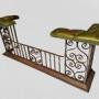 Fine Quality Wrought Iron Club Fender